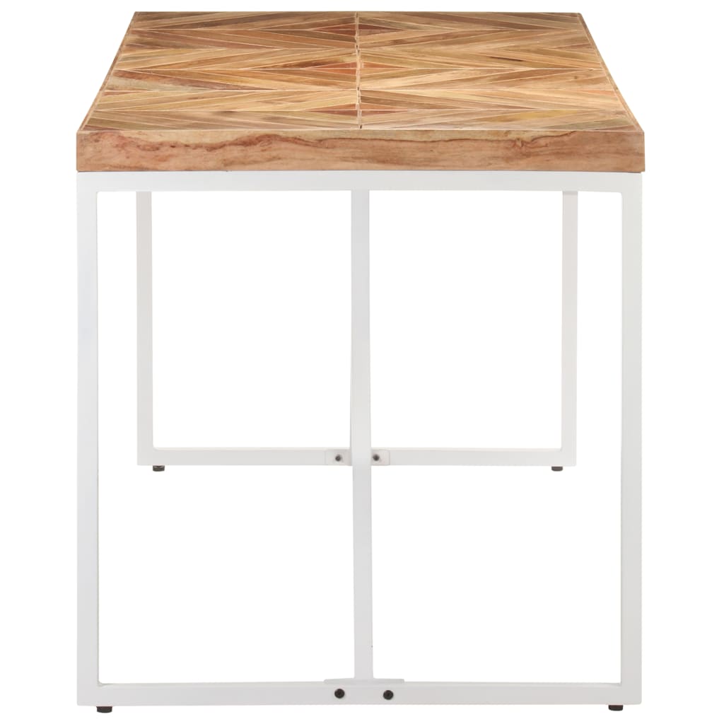 Blagovaonski stol 140 x 70 x 76 cm masivno drvo bagrema i manga