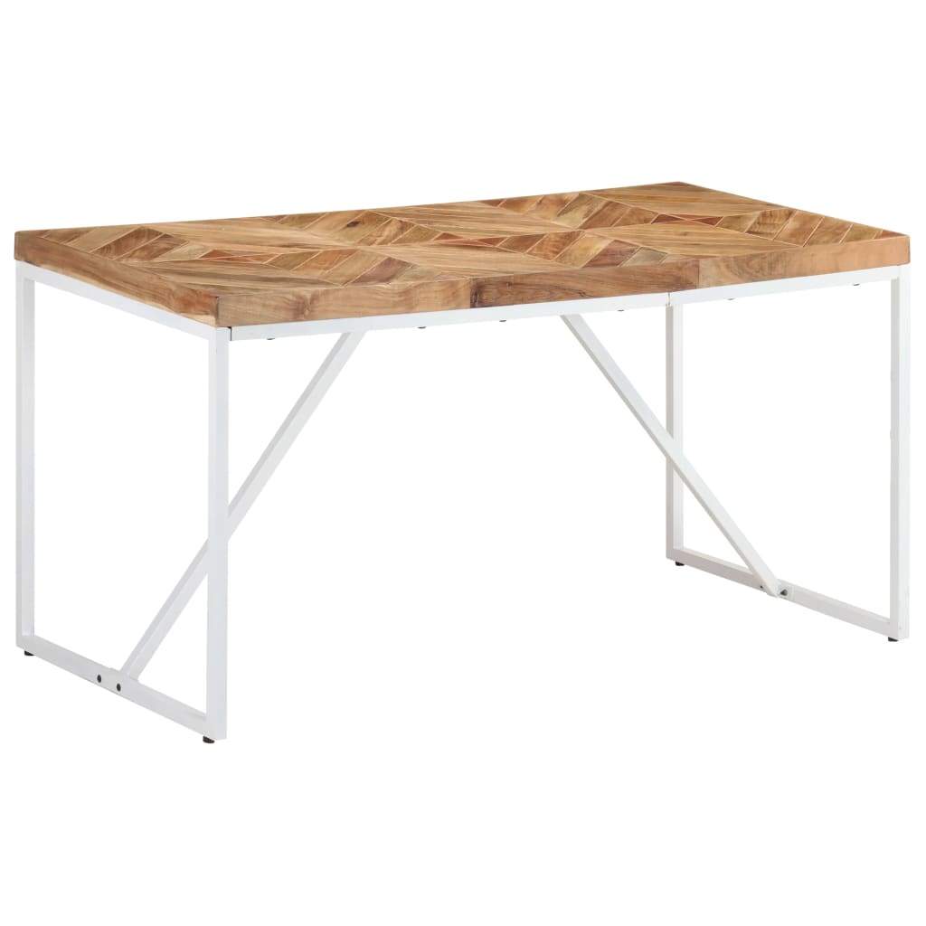 Blagovaonski stol 140 x 70 x 76 cm masivno drvo bagrema i manga