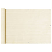 Balkonski zastor krem 75 x 500 cm HDPE