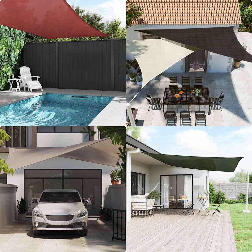 Jedro za zaštitu od sunca 160 g/m² Trapezoidno narančasto 3/4x3 m HDPE