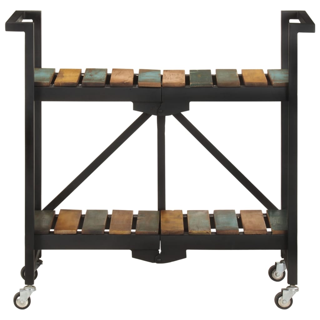 Kuhinjska kolica 87x 36 x 81 cm od masivnog obnovljenog drva