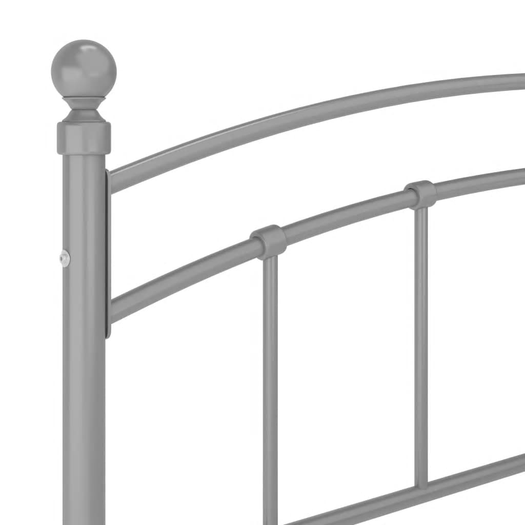 Okvir za krevet sivi metalni 180 x 200 cm