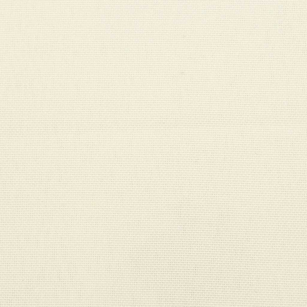 Jastuk za vrtnu klupu krem bijeli 200x(50+50)x7 cm od tkanine