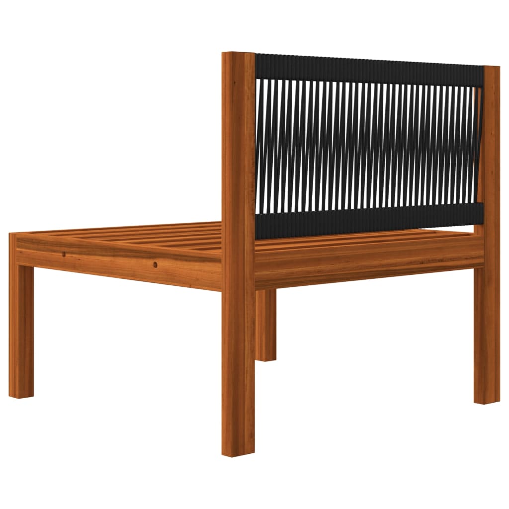 Vrtni set za sjedenje s jastucima, 4 dijela, krem boje, 63x63 cm