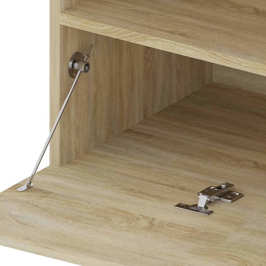 TV ormarić s LED svjetlima boja hrasta sonome 75 x 35 x 40 cm