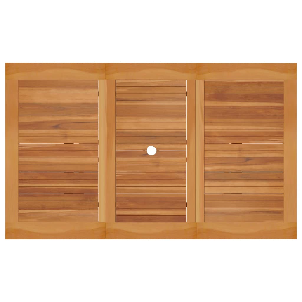 7-dijelni vrtni blagovaonski set s jastucima masivna tikovina