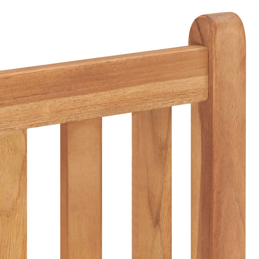 Vrtni blagovaonski set od 5 dijelova 120 x 70 cm masivno tikovino drvo