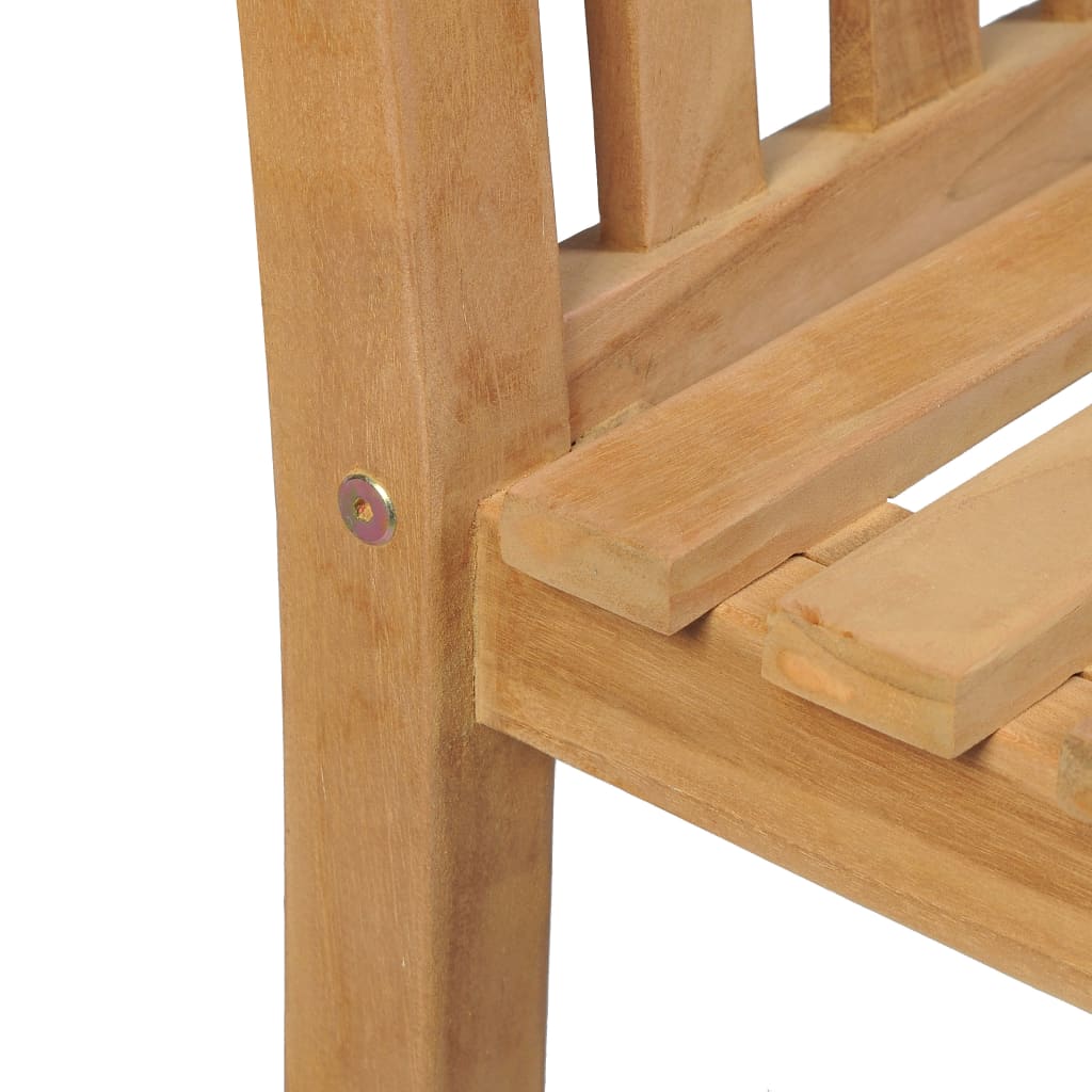 Vrtni blagovaonski set od 5 dijelova 140 x 80 cm masivno tikovino drvo