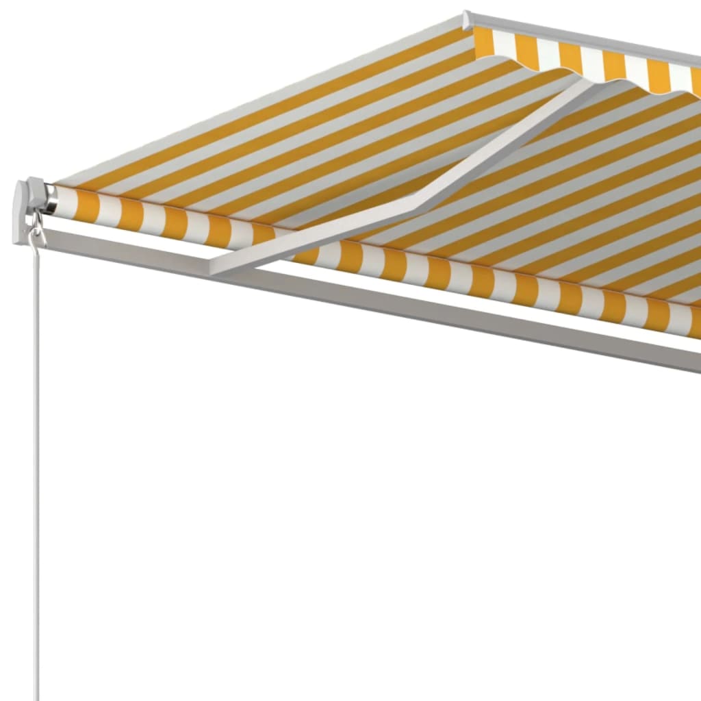 Tenda na ručno uvlačenje 500 x 350 cm žuto-bijela