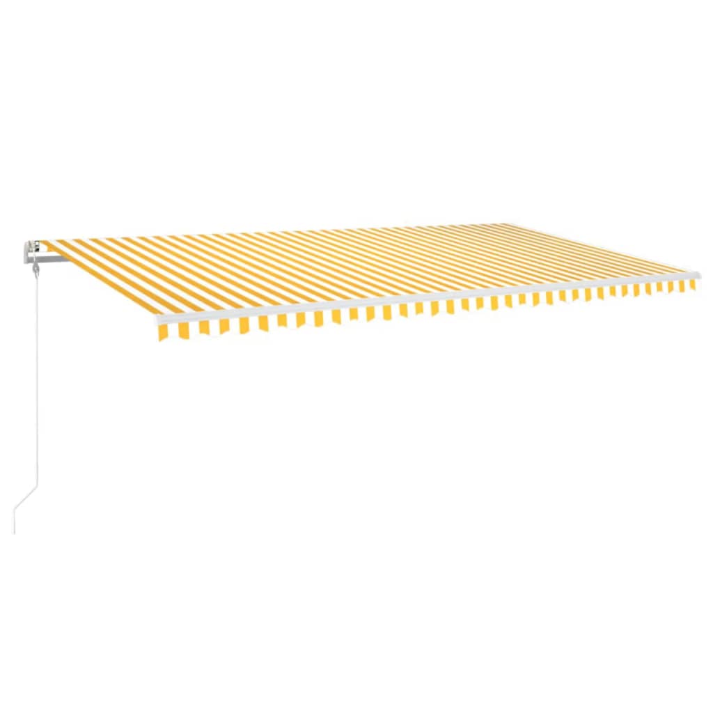 Tenda na automatsko uvlačenje 600x350 cm žuto-bijela