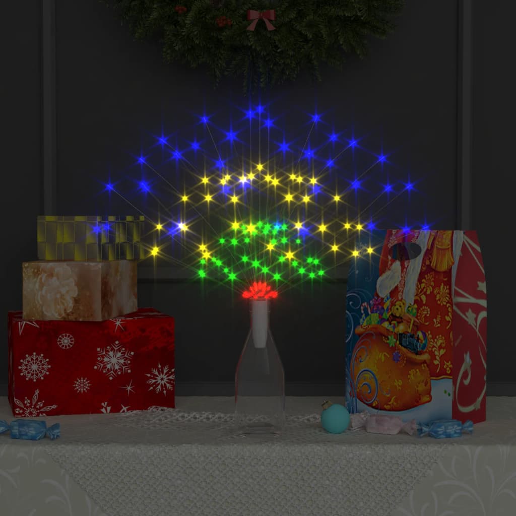 Božićna svjetla izgled vatrometa 4 kom raznobojna 20 cm 560 LED