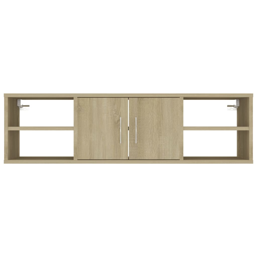 Zidna polica boja hrasta sonome 102x30x29 cm konstruirano drvo
