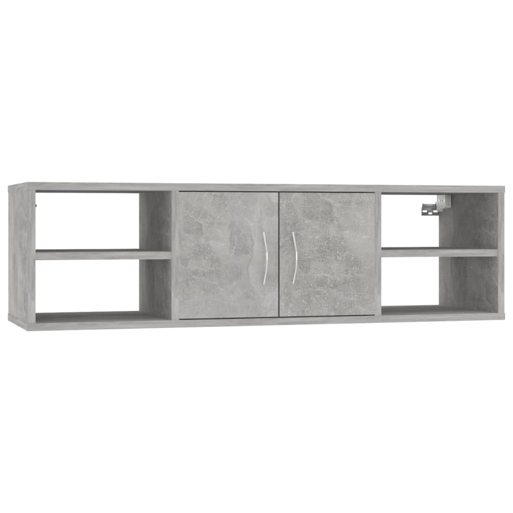 Zidna polica boja betona 102 x 30 x 29 cm konstruirano drvo