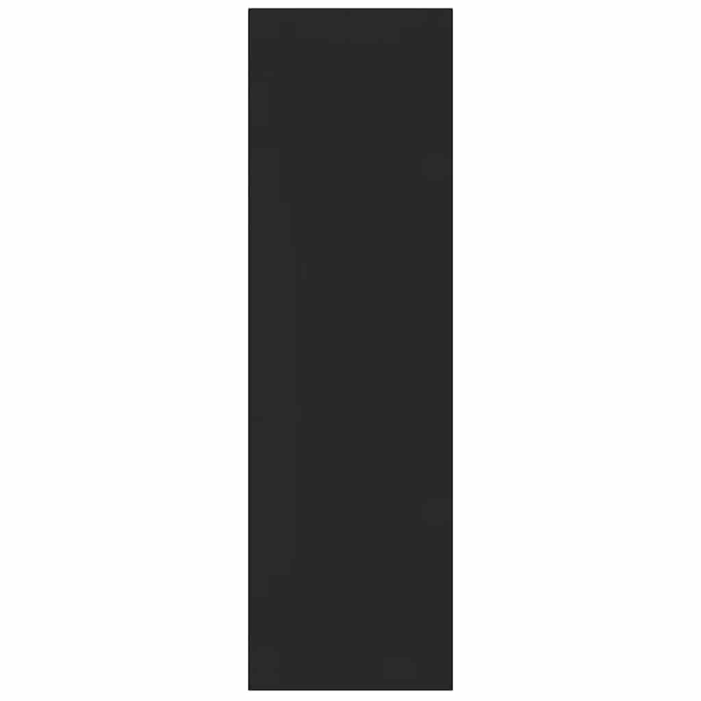 Zidni ormarić za cipele crni 80 x 18 x 60 cm konstruirano drvo