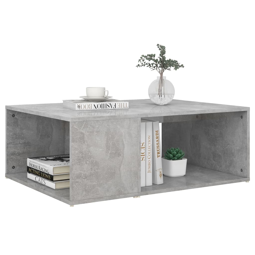 Stolić za kavu boja betona 90 x 67 x 33 cm konstruirano drvo