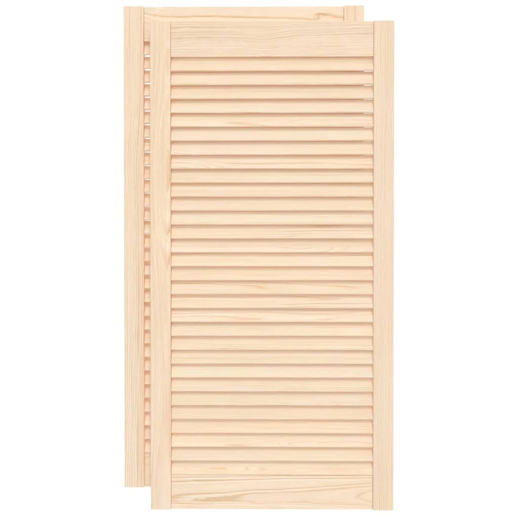 Vrata za ormarić rešetkasti dizajn 2 kom 99,3x49,4 cm borovina