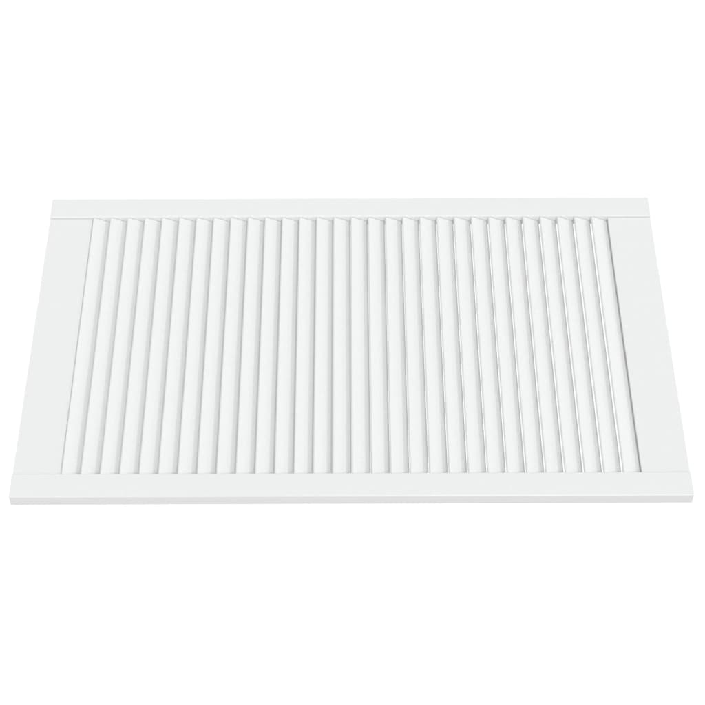 Vrata za ormarić rešetkasta 2 kom bijela 99,3x59,4 cm borovina