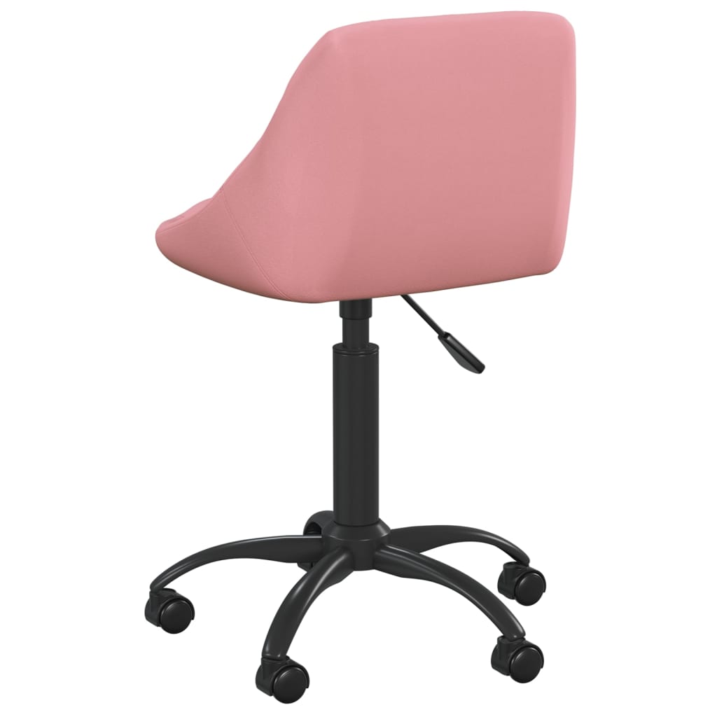 Uredska stolica od ružičastog baršuna