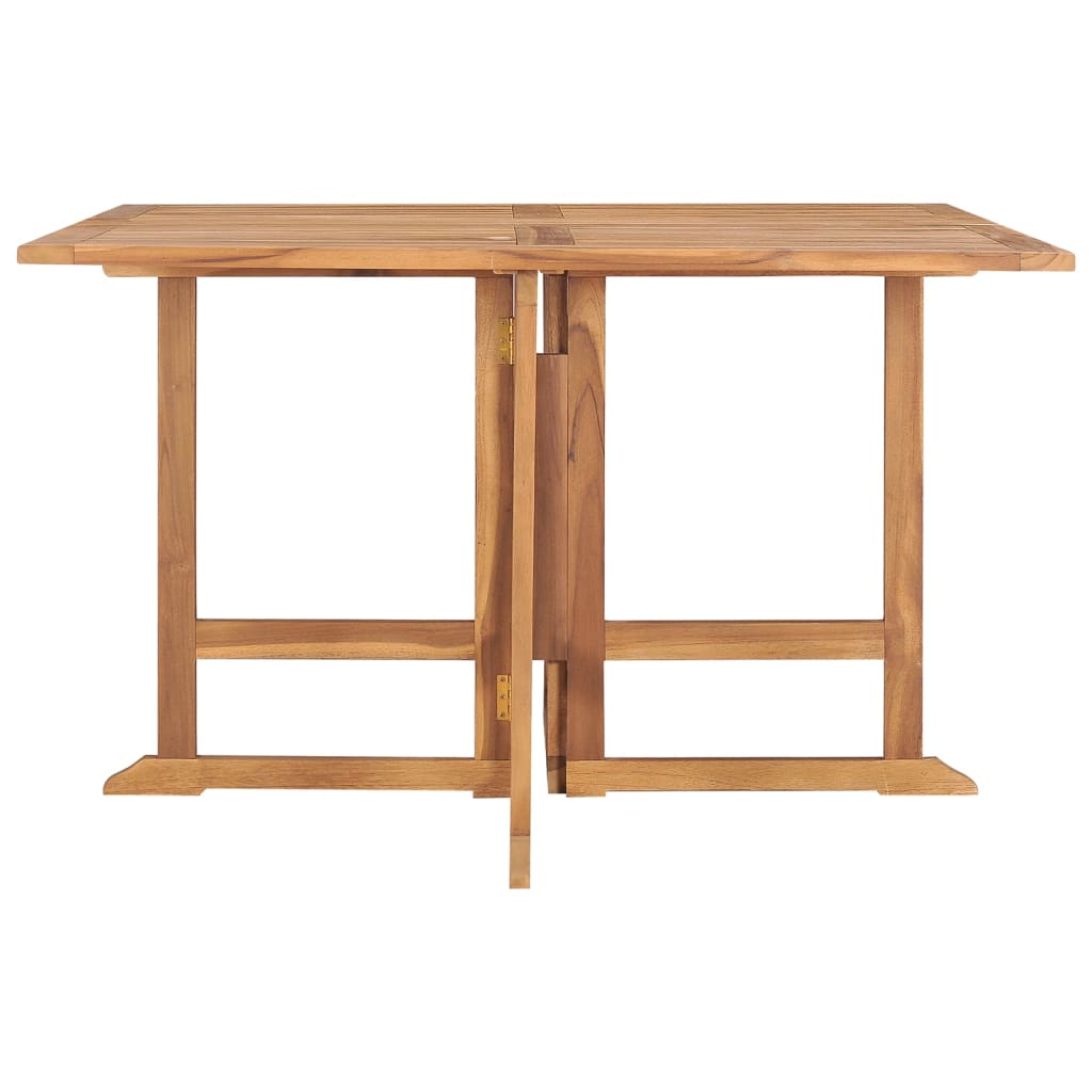 Sklopivi vrtni blagovaonski stol 110 x 110 x 75 cm od tikovine