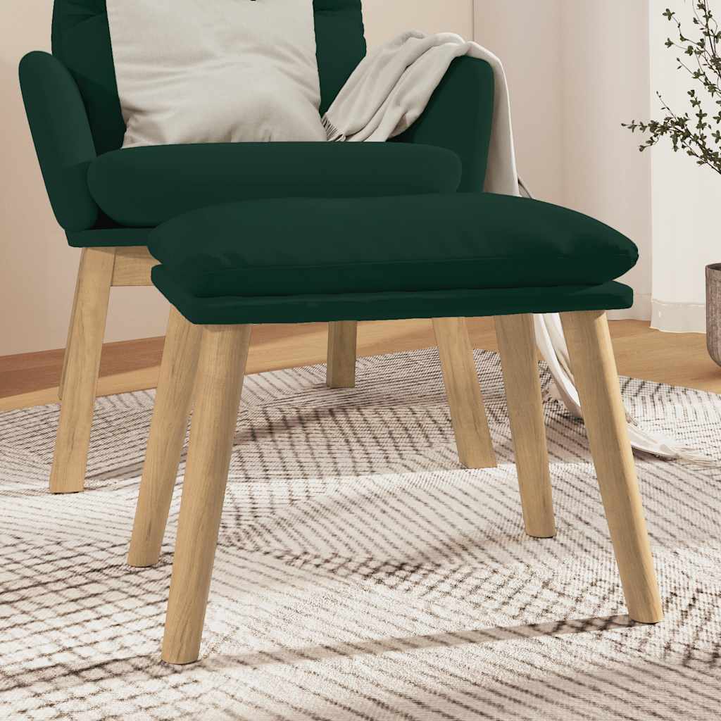 Tabure tamnozeleni 45x29,5x35 cm baršunasti