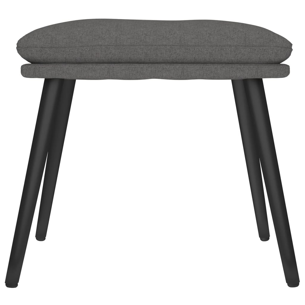 Tabure tamnosivi 45 x 29,5 x 35 cm od tkanine