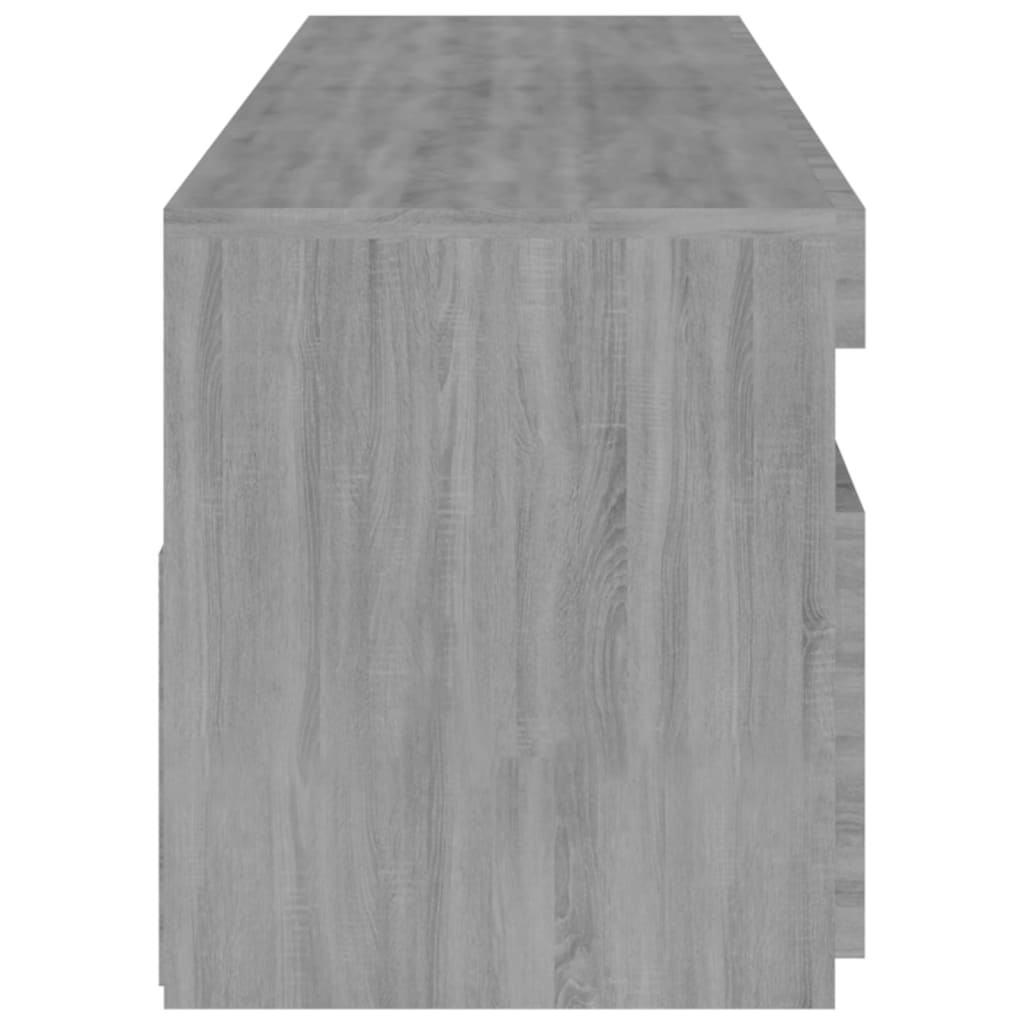 TV ormarić s LED svjetlima 2 kom siva boja hrasta 75x35x40 cm