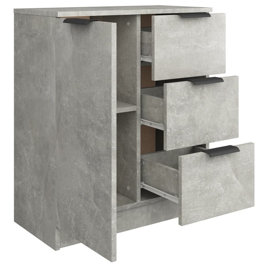 Komoda siva boja betona 60x30x70 cm od konstruiranog drva