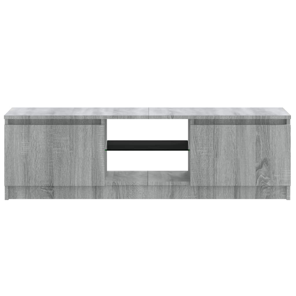 TV ormarić s LED svjetlima boja hrasta sonome 120x30x36 cm