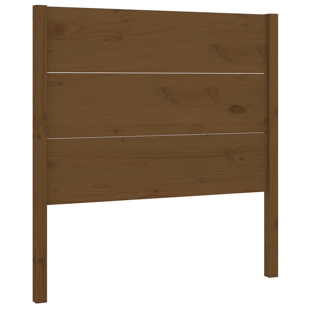 Uzglavlje smeđa boja meda 81 x 4 x 100 cm od masivne borovine