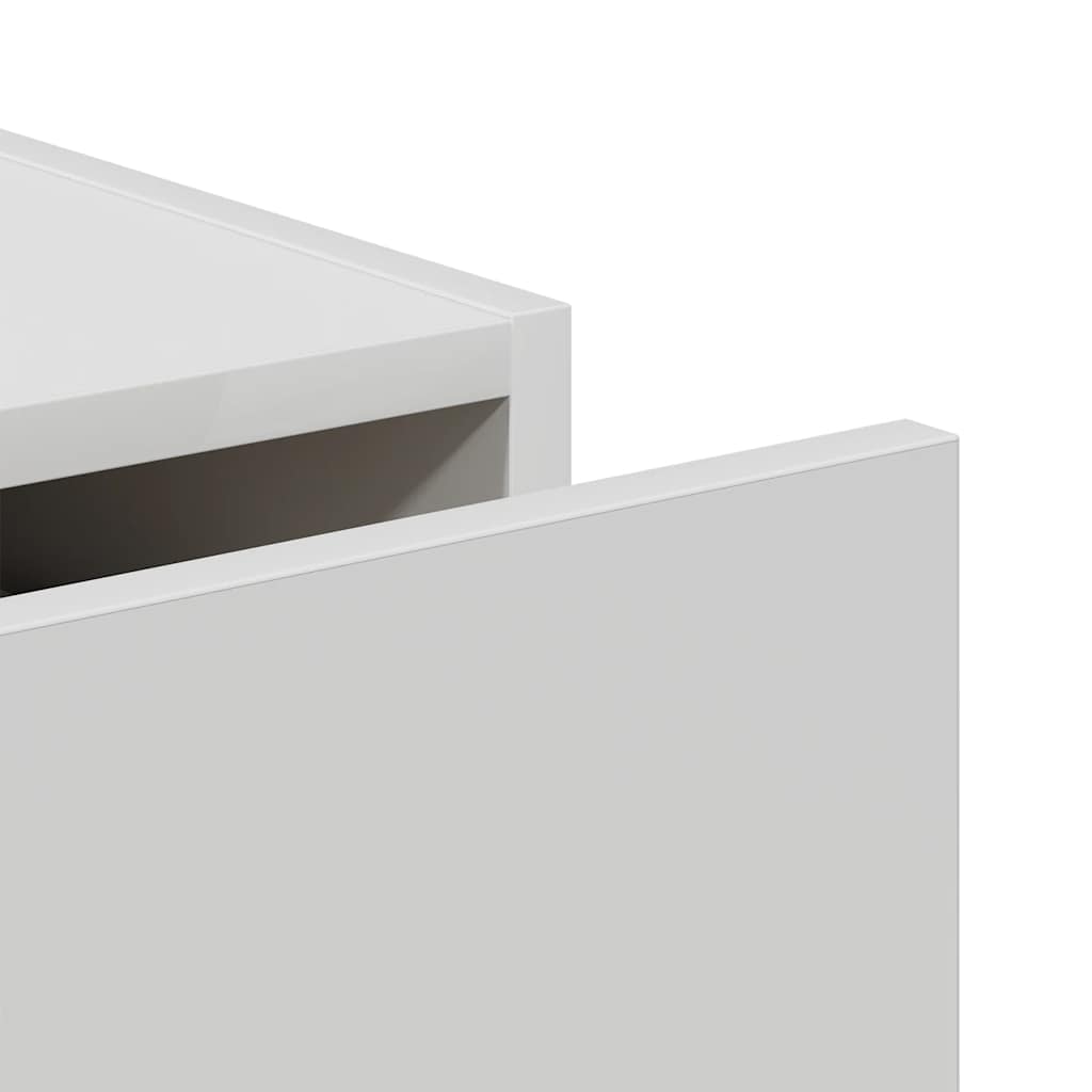 Komoda bijela 69,5 x 34 x 90 cm od konstruiranog drva