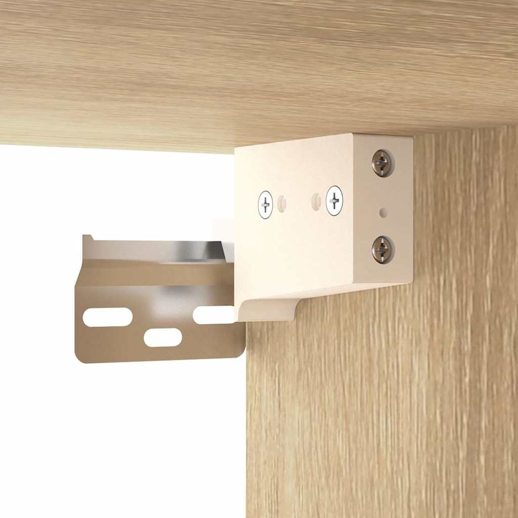 Zidni ormarići 2 kom boja hrasta 102x30x20 cm konstruirano drvo