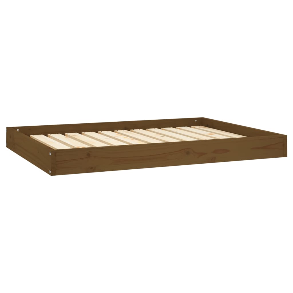 Dnevni ležaj smeđa boja meda 101,5x74x9 cm od masivne borovine