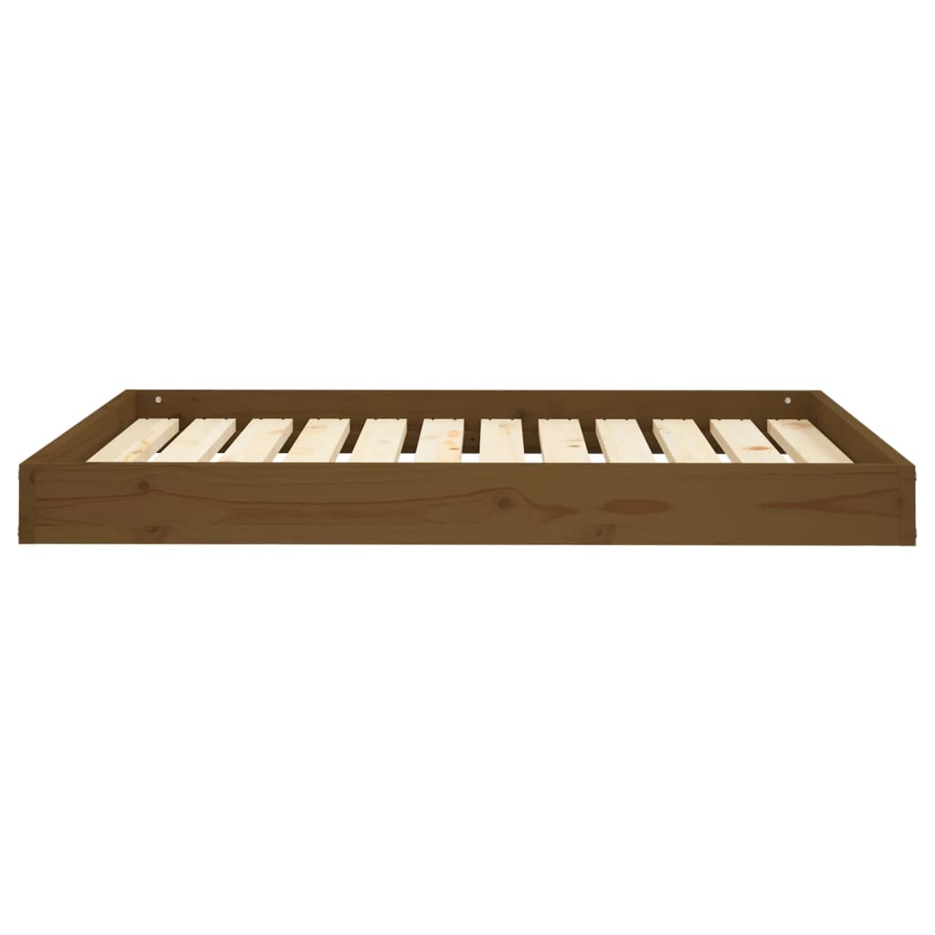 Dnevni ležaj smeđa boja meda 101,5x74x9 cm od masivne borovine