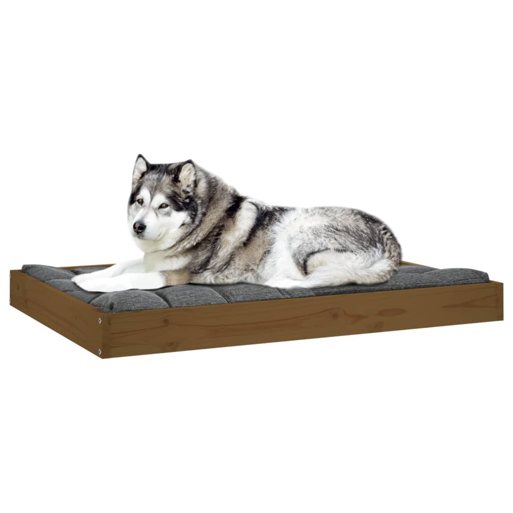 Dnevni ležaj smeđa boja meda 101,5x74x9 cm od masivne borovine