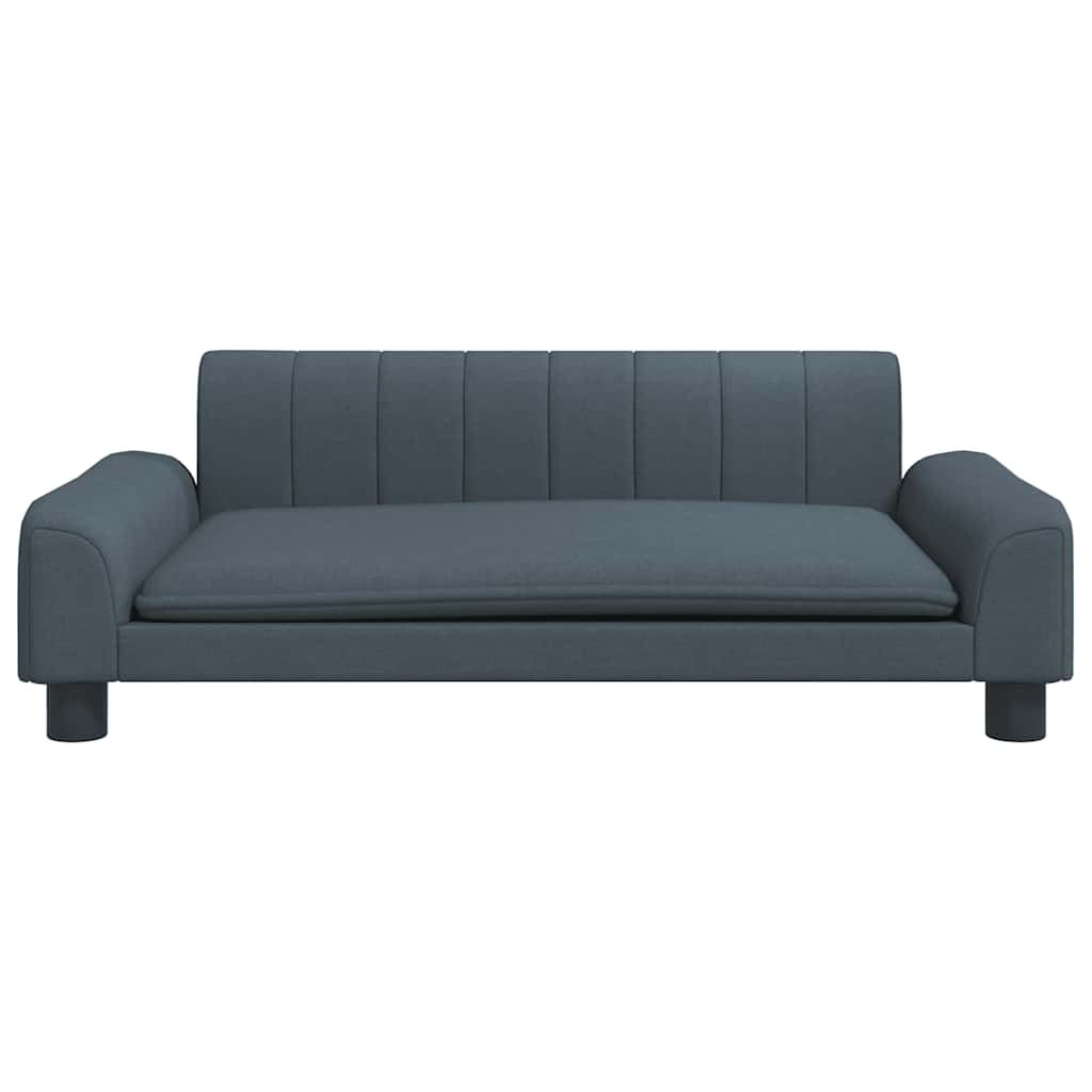 Krevet za pse tamnosivi 90 x 53 x 30 cm od tkanine