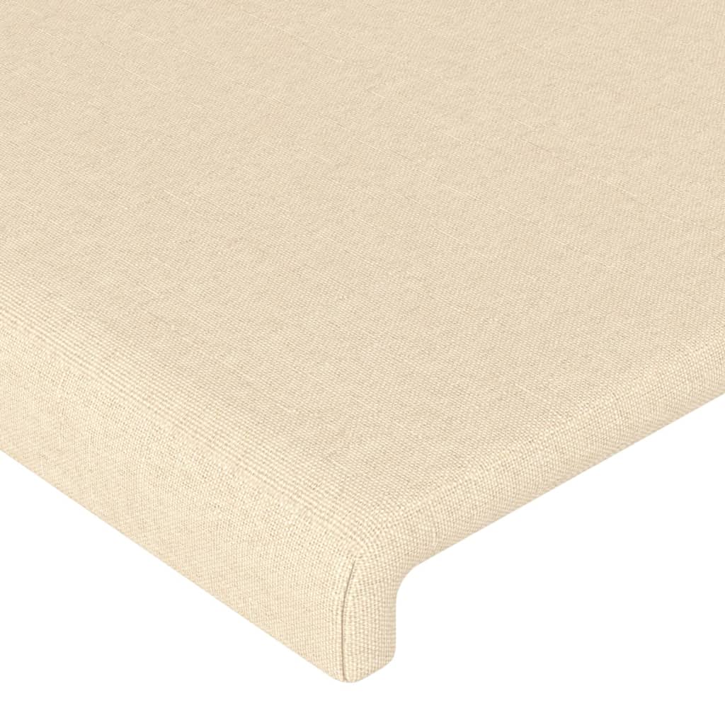 Uzglavlje krem boje 160x5x118/128 cm tkanina