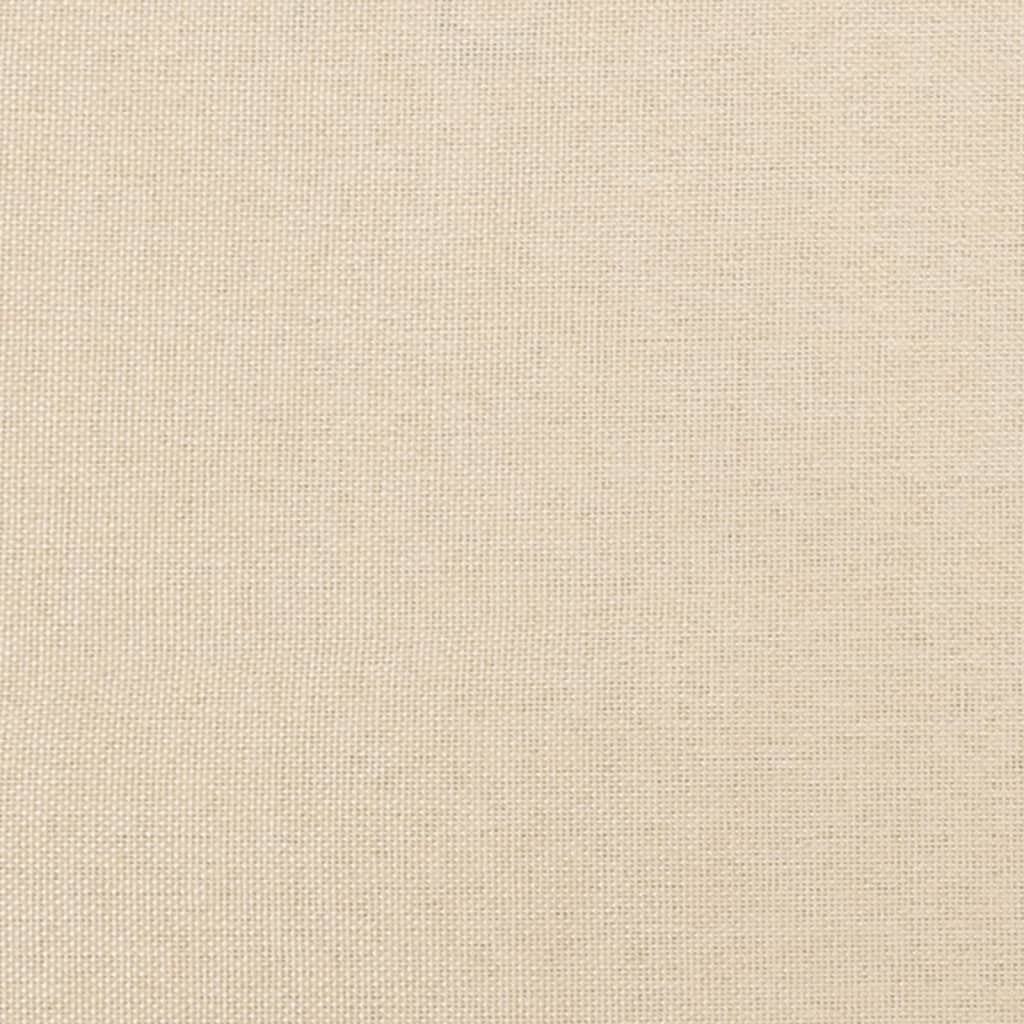 Uzglavlje krem boje 160x5x118/128 cm tkanina