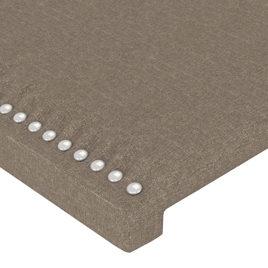 Uzglavlje boje taupe 200x5x118/128 cm tkanina