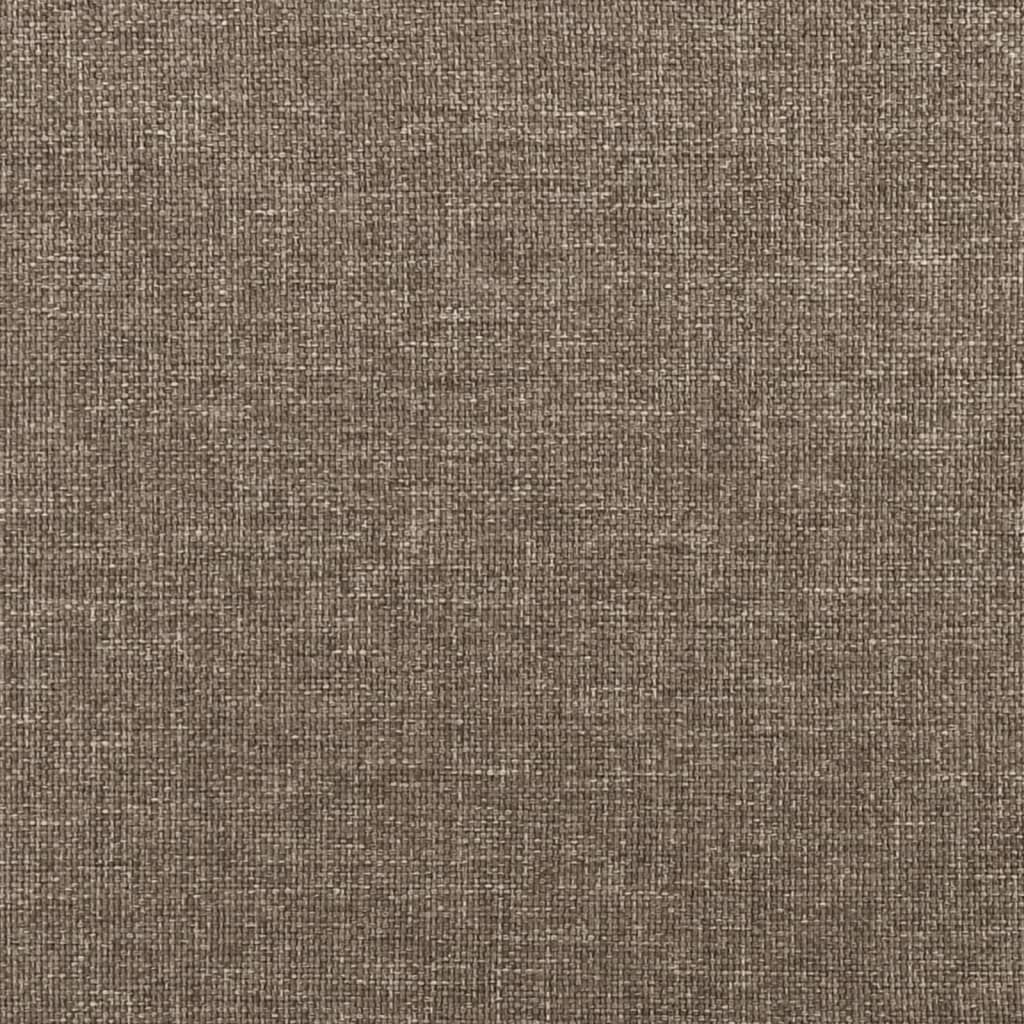 Uzglavlje boje taupe 200x5x118/128 cm tkanina