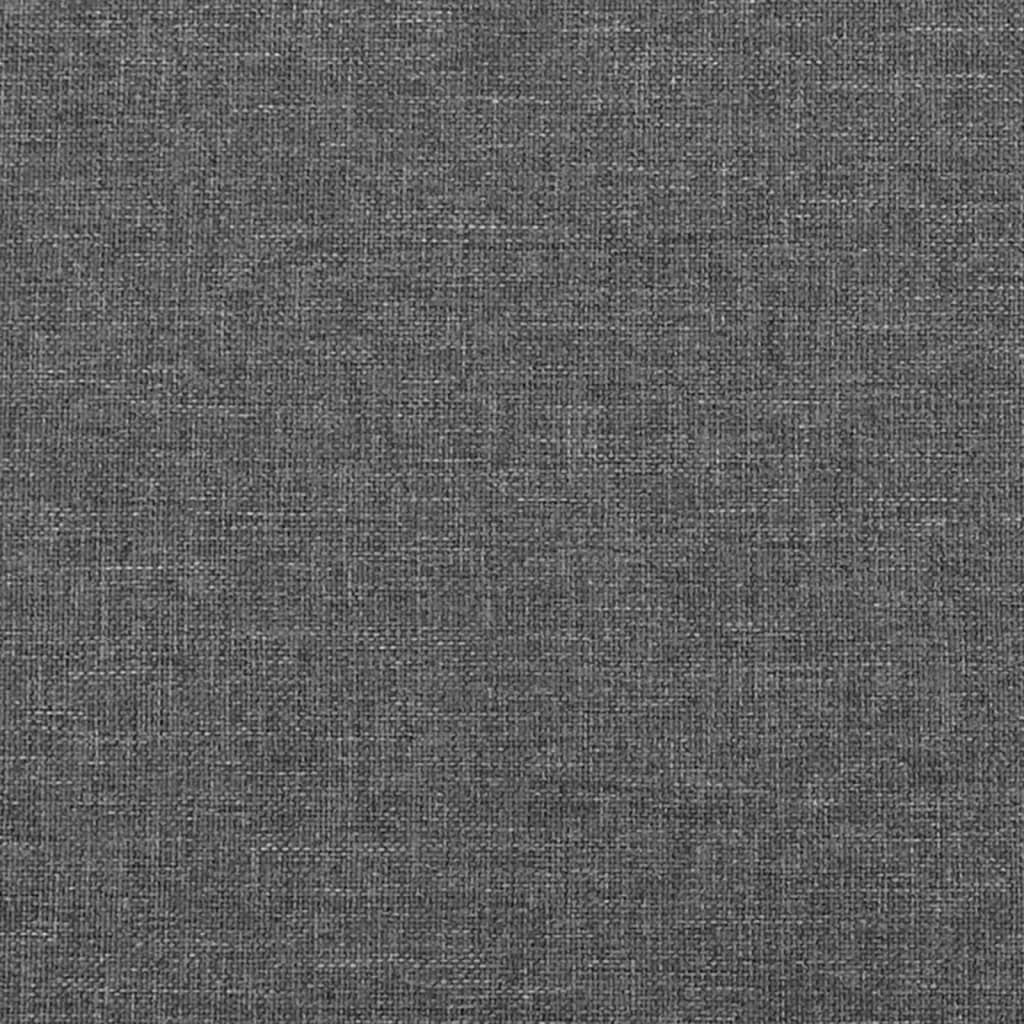 Uzglavlje tamno sivo 100x5x118/128 cm tkanina