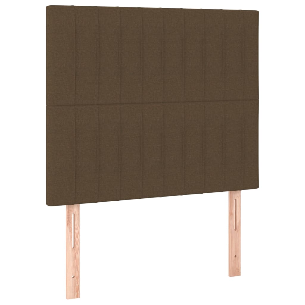 Uzglavlje tamnosmeđe 80x5x118/128 cm tkanina