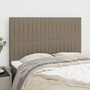 Uzglavlje boje taupe 144x5x118/128 cm tkanina