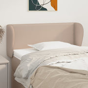 Uzglavlje s ušima boja cappuccina 83x23x78/88 cm umjetna koža
