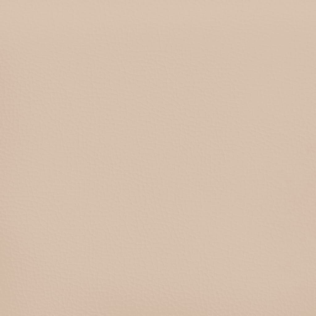 Uzglavlje s ušima boja cappuccina 163x23x78/88 cm umjetna koža