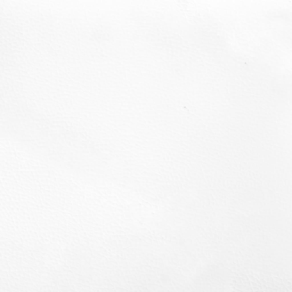 Uzglavlje s ušima bijelo 83 x 23 x 118/128 cm od umjetne kože