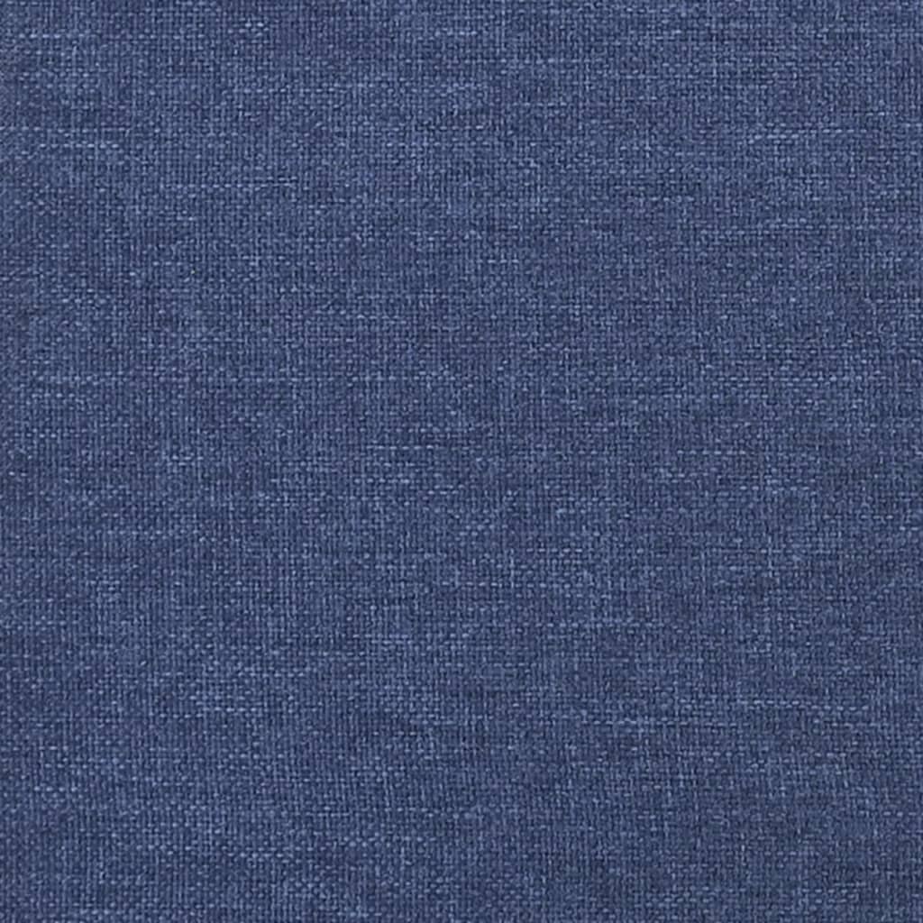 Uzglavlje s ušima plavo 147x16x118/128 cm od tkanine