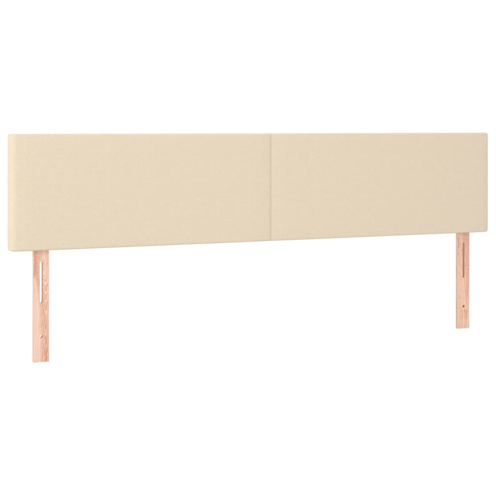 LED uzglavlje krem 200x5x78/88 cm od tkanine