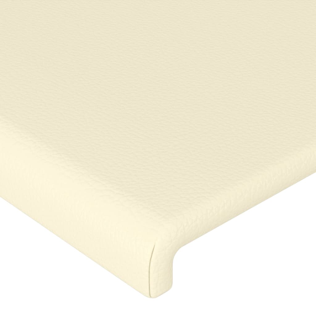 LED uzglavlje krem 80 x 5 x 78/88 cm od umjetne kože