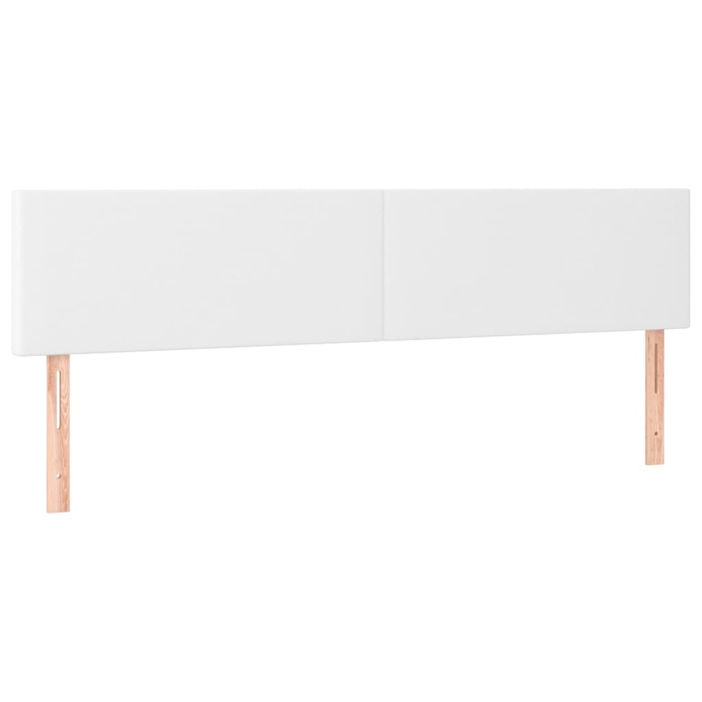 LED uzglavlje bijelo 180 x 5 x 78/88 cm od umjetne kože