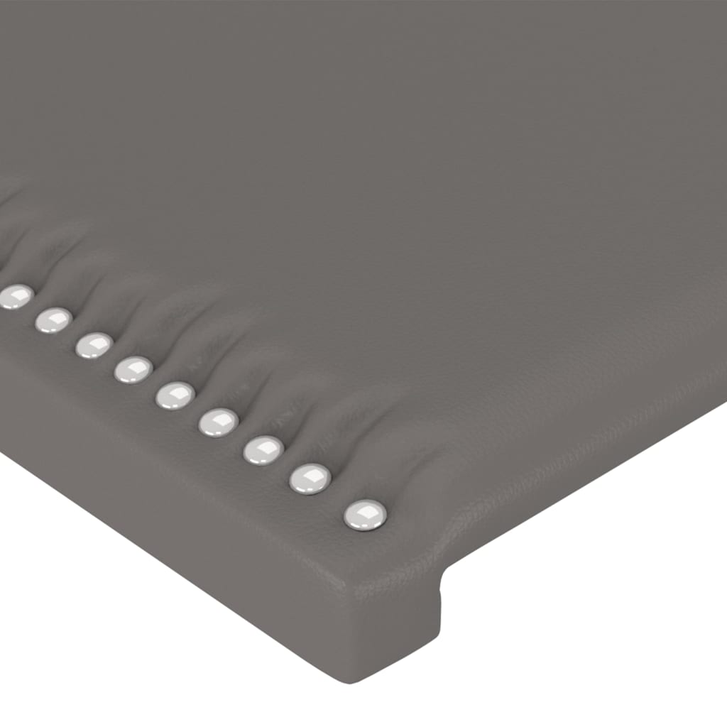 LED uzglavlje sivo 144 x 5 x 78/88 cm od umjetne kože